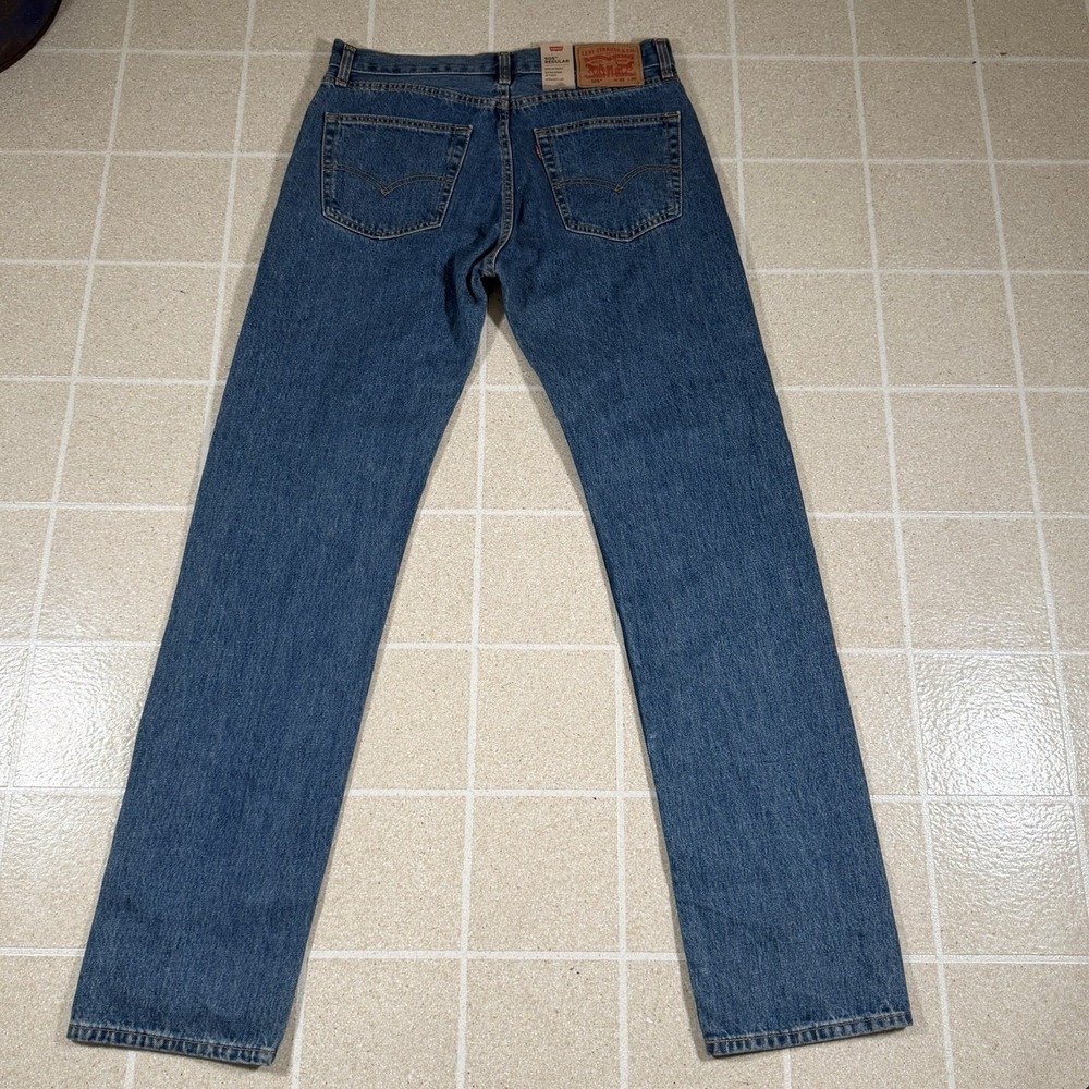 Levis 505 Regular Fit Straight Leg Mens Blue Denim Jeans 33x36 NWT